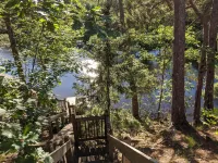 Treehouse on the river.