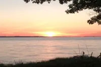 Downtown Traverse City condo with view of West  Bay.