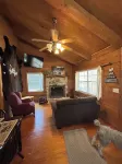 Cozy Log Cabin called Buffalo Horizon. Sleeps 4.  Close to Frio River