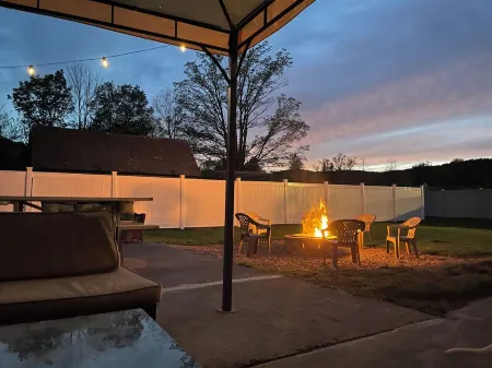 Private Patio Oasis + Fenced In Backyard + In Town! Pet & Family Friendly!