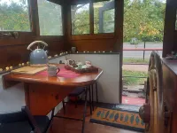 Independent apartment on barge with terrace near the city center