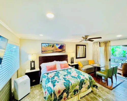 TOTALLY REMODELED Tropical Paradise Studio with A/C & washer/dryer Hotels in Princeville