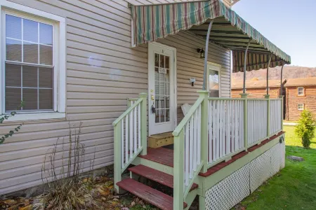 Stay In Ohiopyle in the center of town by the GAP trail