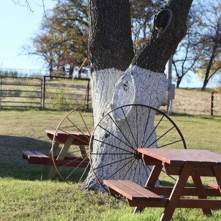 Ben Ranch Cabin #1 . Located in century old Pecan Orchard, historic Osage County