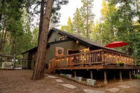 Arnold’s Cozy Cabin  – Rustic-Modern Retreat Near Big Trees & Bear Valley