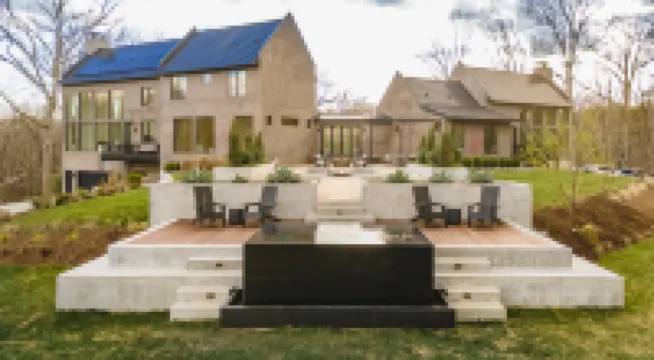 Stunning Spool and Sunken Fire Pit - Luxurious Hilltop Retreat