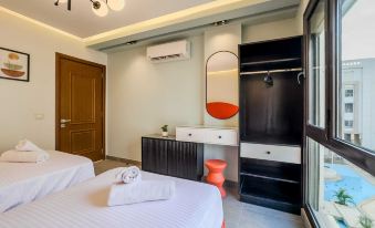 Ample & Artistic 2BDR Apt 5 min to CAI Airport