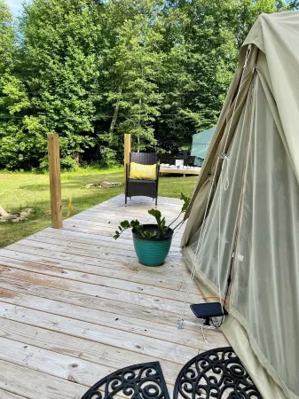 A place for peace… relaxing yurts, pet friendly on a holistic farm in Western NC