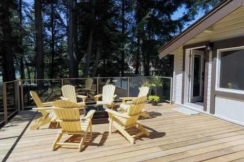 OCEAN FRONT/BEACH access, RENOVATED House Private Lot, PET Friendly, Short Term Hotels in Gabriola