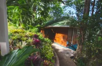 Secluded Hillside Cottage with Bay & Rainforest Views, Just 5 Mins to the Beach Hôtels à : 
