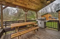 Scenic Log Cabin with Fire Pit and Stocked Creek! - Homestays