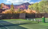 180° Red Rock views with golf, tennis, pool & spa