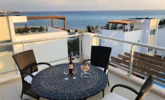 3 Bedrooms Villa with Sea View Private Pool and Enclosed Garden at Peyia 1 km Away from the Beach