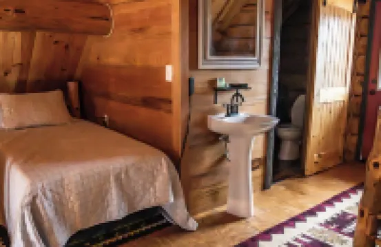 Spring Pond Cabin at White Buffalo Lodge;Family-sized with lake access