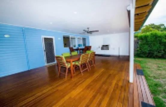 A beach house with colour!