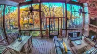 Breathtaking porch just steps from the water.