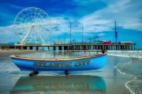 Enjoy This 2 Bedroom Condo by Beach, Casino, Boardwalk, and Waterpark!