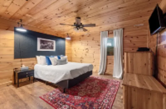 Peaceful 5-bedroom cabin with hot tub and views