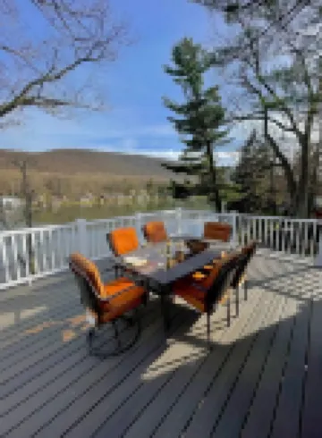 Lake Front Cottage with Fire Pit Terrace