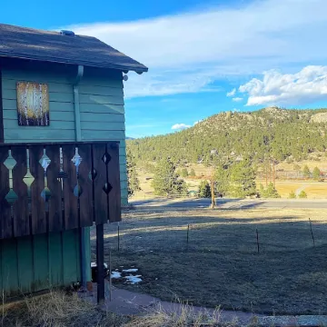 Stay in this charming vintage cabin with a wood burning fireplace,