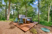 Covered Wagon Camping w/ Salt Water Hot Tub