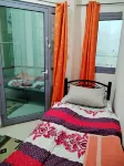 Built-in cabinet room with balcony