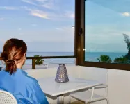 By the beach, a place to take a break