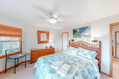 Dog-Friendly Waterfront House w/ Private Hot Tub, W/D, Free WiFi, & Ocean View