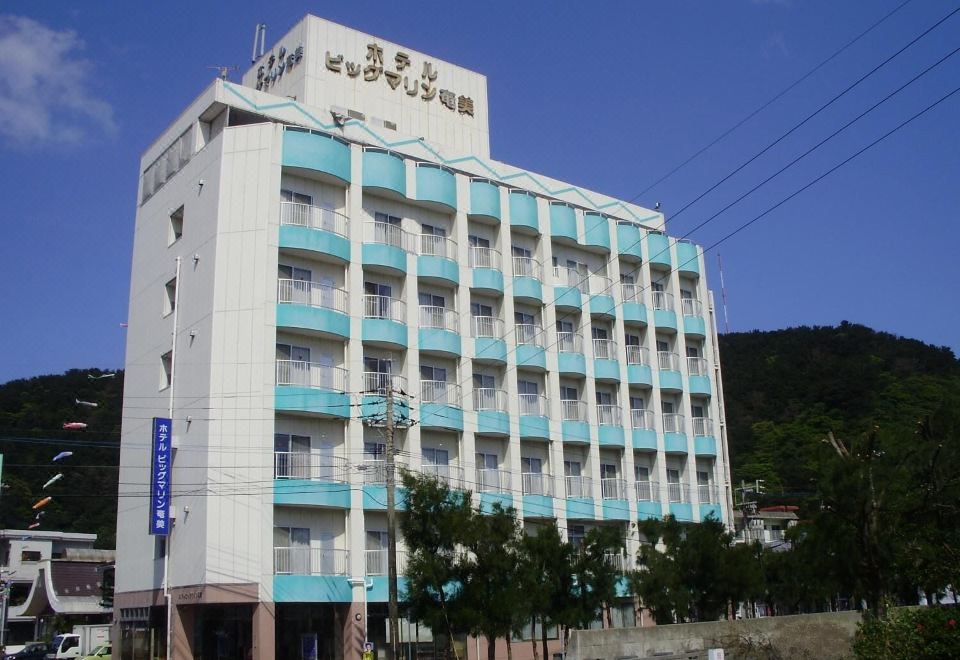 호텔 빅 머린 아마미의 온수 욕조 또는 온천 시설