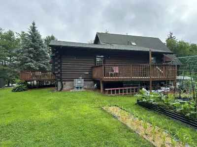 Spectacular Log Home Estate North Wing Apt