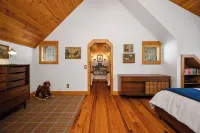 Secluded cabin on Betsie River with hot tub & firepit. Minutes to Crystal Mtn