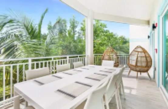 Private 7 Mile Beach Beach Club. Ocean views from Roof Terrace and Pool Pavilion