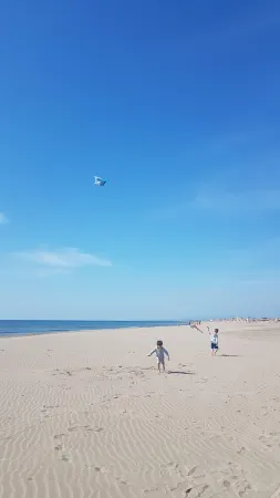 House 5 minutes from the beach, shared swimming pool in the residence Отели рядом с достопримечательностью «Camping Paradis Soleil d'Oc»