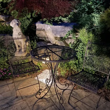 Suite nestled in a garden beside a 13 acre park in the heart of the city.