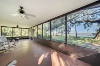 Lakefront home on Lake Kerr near Salt Springs with large porch and great yard