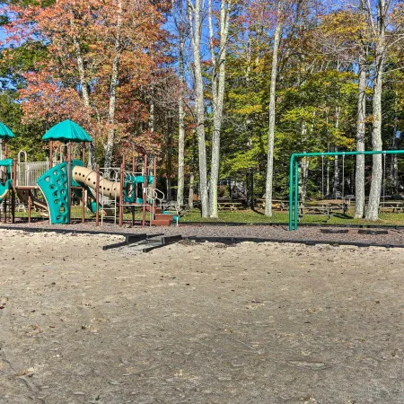 Deck & Resort Amenities: Pocono Lake Home