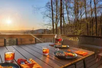 Lux Sunset Smoky Mountain Views! HotTub, GameRm & Theatre -Maggie Valley-Sylva