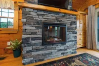 PERFECT Couples LURAY Log Cabin #8 Hot Tub Stone Fireplace Mountain Views