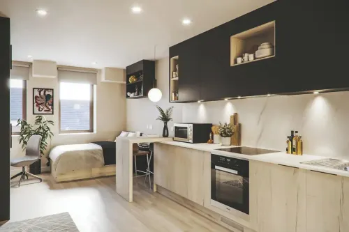 Student Luxury Studio Aldgate Residence - Kitchens