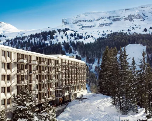 Stylish Alpine Base With Workspace Hotels in Flaine