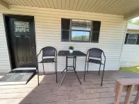 Newly remodeled,  handicap accessible overlooking pool , play area