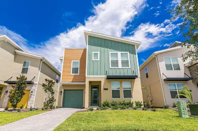 New 6 Br/5 Ba Pool/Game /Themed Handpainting Villa Hotel dekat Kissimmee Central Station