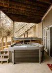 Relaxing Lakefront A-Frame with Hot tub and Firepit on Lake Gaston!