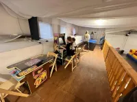 Raccoon Tiny Cabin on Lake with Game Center