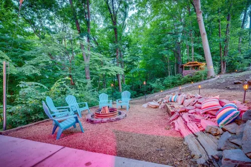 PrivateOasis Grill-Firepit-Private Hike-Gameroom-Dtjc-King-Queen-2Futons-I26Etsu