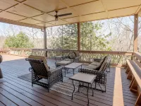 Waterfall View! Large Deck, Hot Tub, Outdoor Fire Pit! Hotels in Hogback