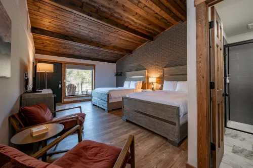Kitchenette, Smart TV and Poolside Deck Views - Cozy Retreat Hotels in Garrett County