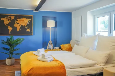 7Seas Boutique Ferienhaus Bostalsee - 2 Apartments Oder Ganzes Haus, Mit Sauna Отели в г. Нонвайлер