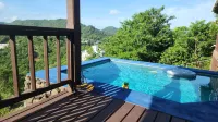 Secluded 2Bd/2Bath w/Private Pool, Quiet w/Breathtakin Views 7Mins to Rodney Bay Hotels in La Feuillet