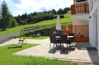 Country house at the Schindelberg lift - panoramic view